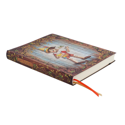 Paperblanks 2027 Carlo Collodi, Pinocchio Ultra Softback Flexi Diary – Day-per-Page – page edge