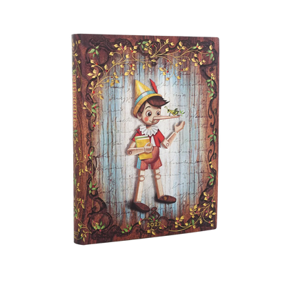 Paperblanks 2027 Carlo Collodi, Pinocchio Ultra Softback Flexi Diary – Day-per-Page – front cover