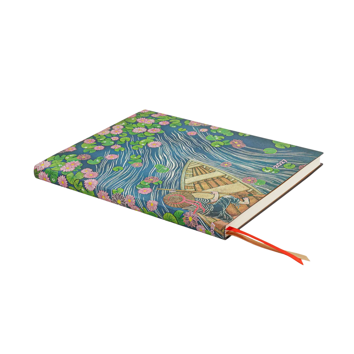 Paperblanks 2027 Lotus River Ultra Softback Flexi Diary – Week-to-View Vertical – page edge
