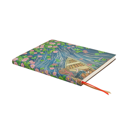 Paperblanks 2027 Lotus River Ultra Softback Flexi Diary – Week-to-View Vertical – page edge