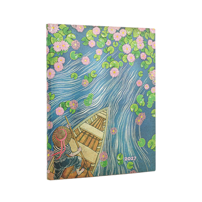 Paperblanks 2027 Lotus River Ultra Softback Flexi Diary – Week-to-View Vertical – front cover