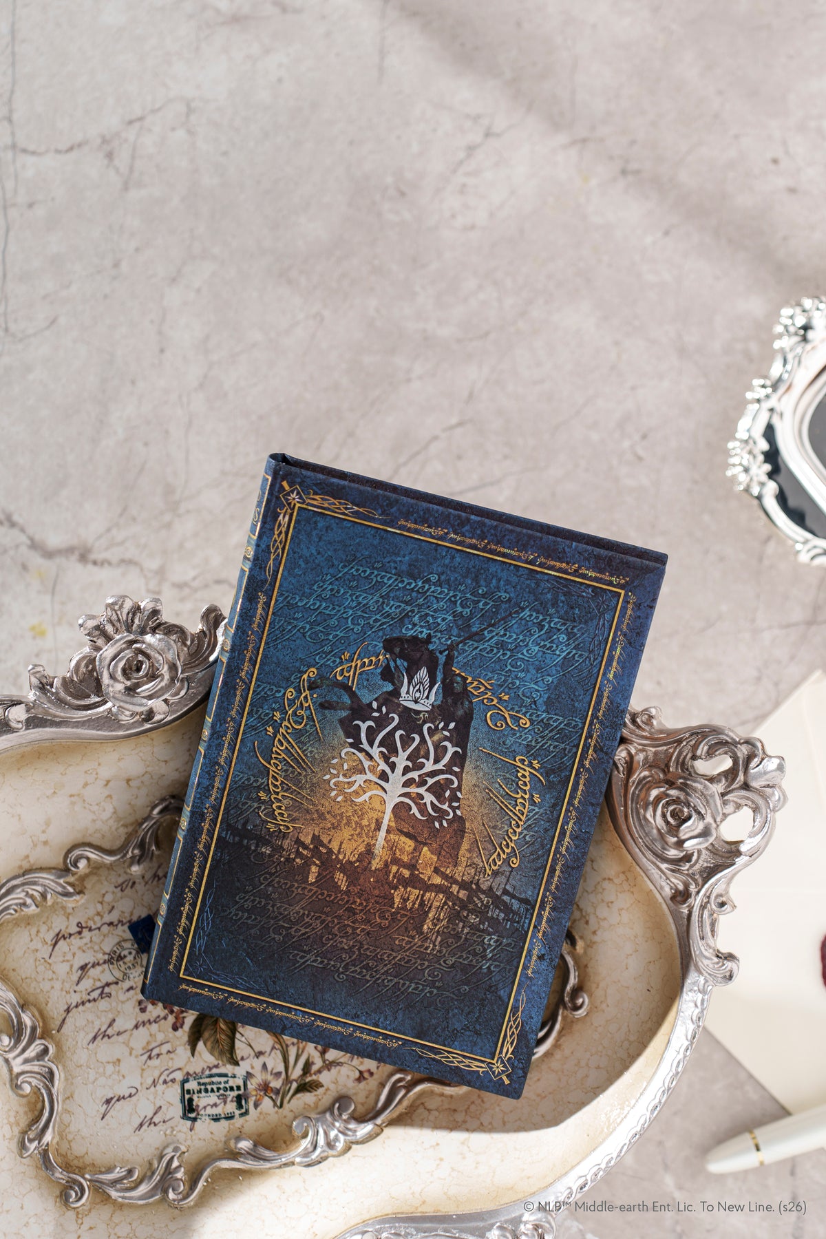 Paperblanks The Crown Reclaimed Journal Midi Hardback Journal – Lined, 144 Pages – lifestyle image