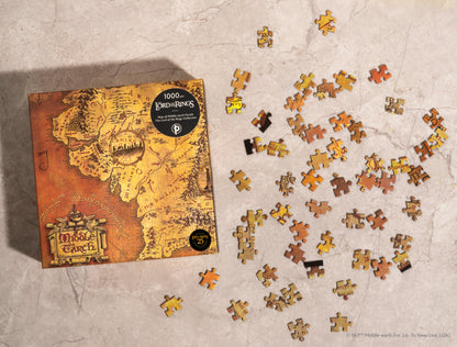 Paperblanks Map of Middle-earth Puzzle 1000-Piece Jigsaw Puzzle – lifestyle image