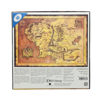 Paperblanks Map of Middle-earth Puzzle 1000-Piece Jigsaw Puzzle – back view
