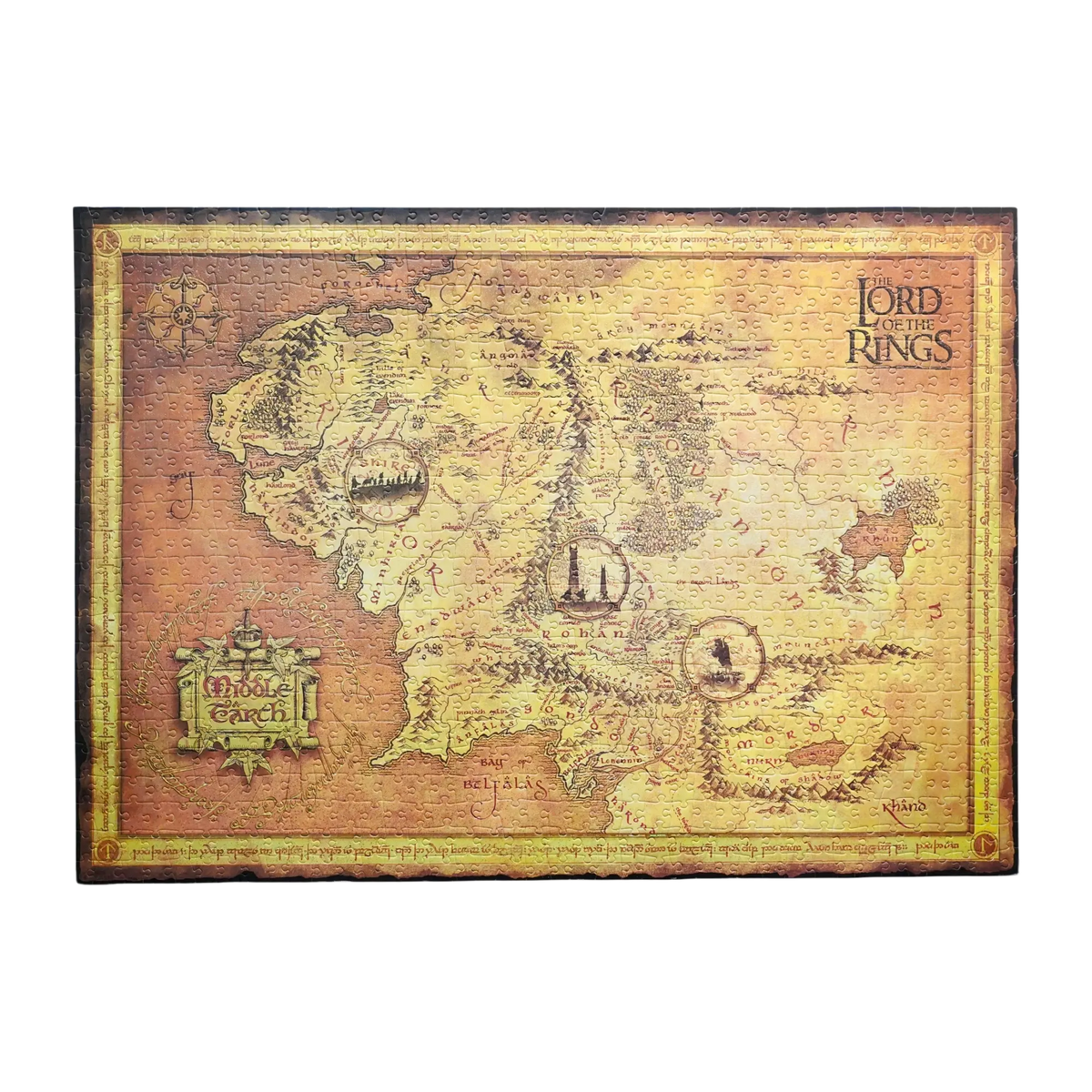 Paperblanks Map of Middle-earth Puzzle 1000-Piece Jigsaw Puzzle – detail view