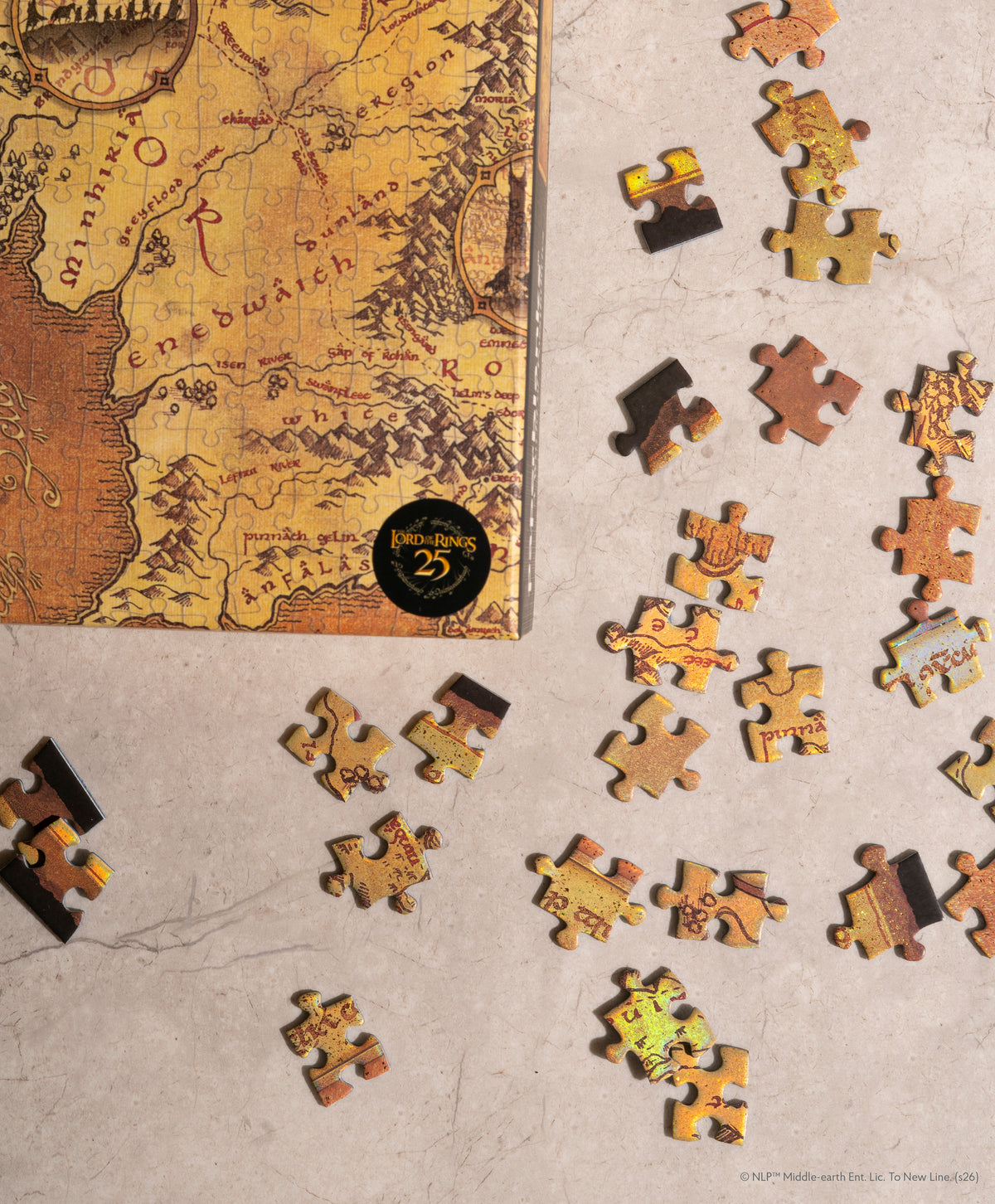 Paperblanks Map of Middle-earth Puzzle 1000-Piece Jigsaw Puzzle – lifestyle image