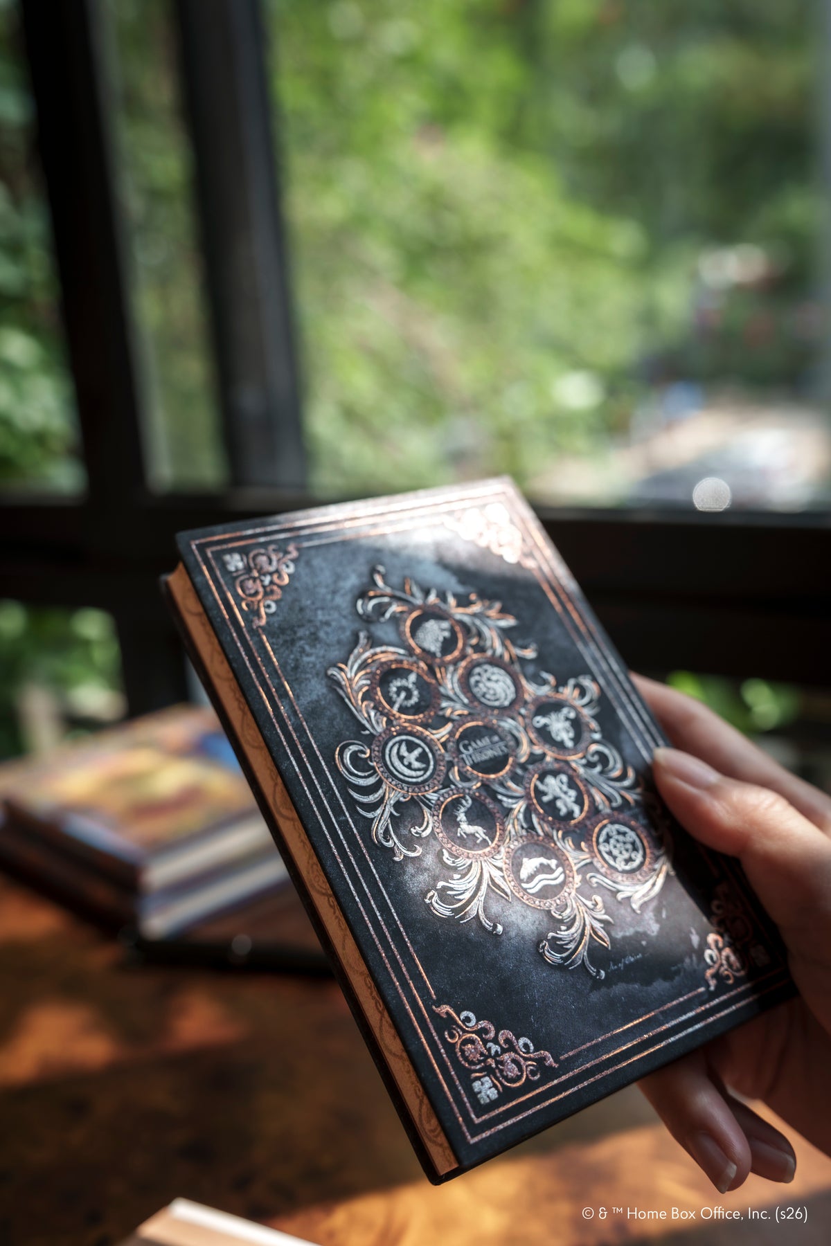 Paperblanks For the Throne Journal Midi Hardback Journal – Lined, 144 Pages – lifestyle image