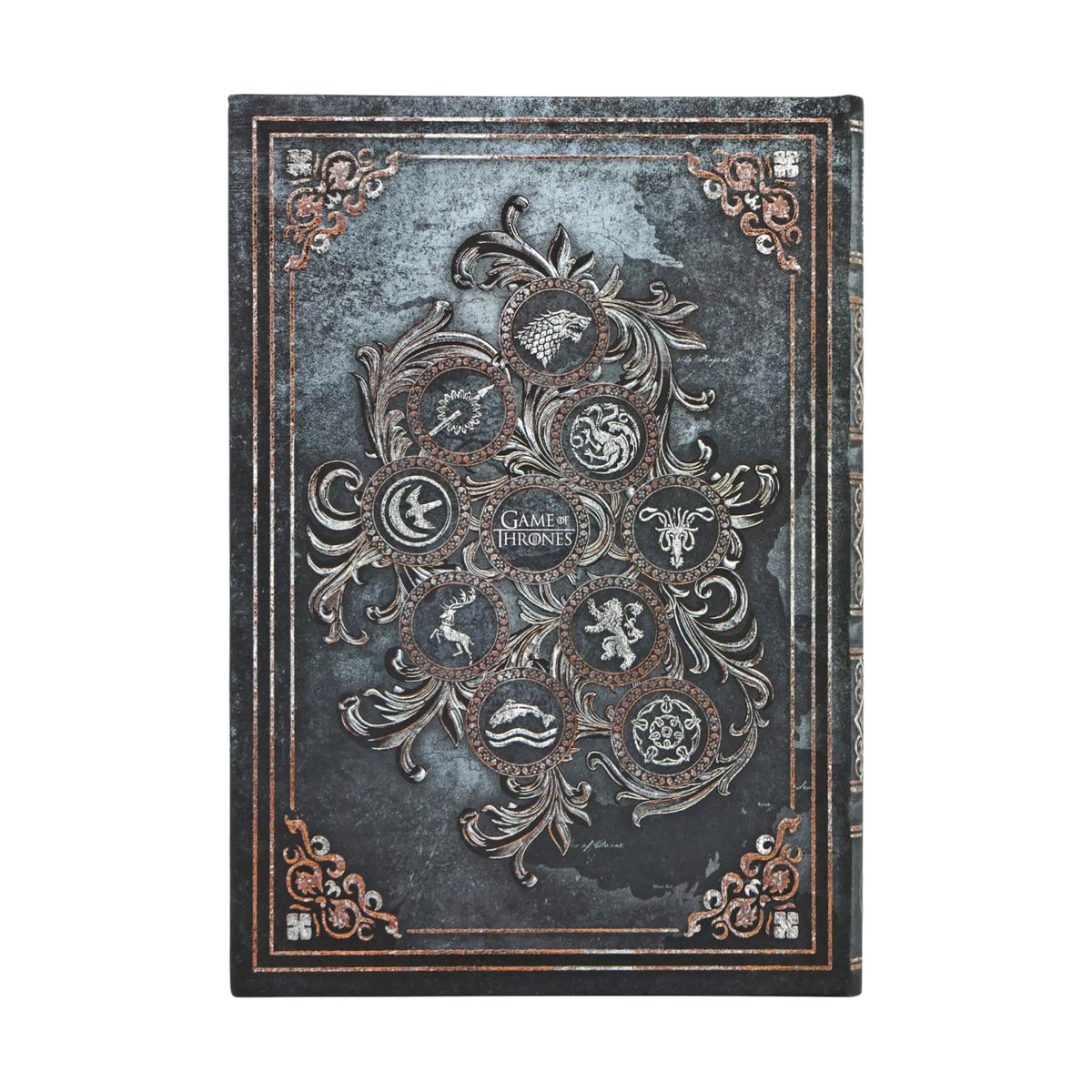Paperblanks For the Throne Journal Midi Hardback Journal – Plain, 144 Pages – back cover