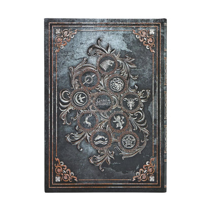 Paperblanks For the Throne Journal Midi Hardback Journal – Plain, 144 Pages – back cover