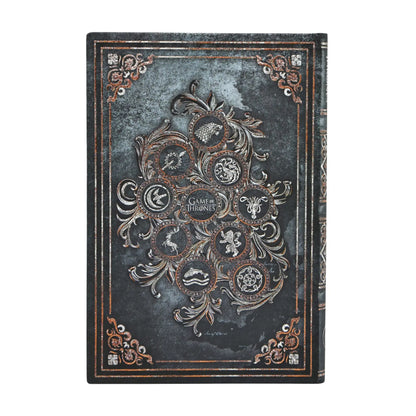 Paperblanks For the Throne Journal Mini Hardback Journal – Plain, 176 Pages – back cover