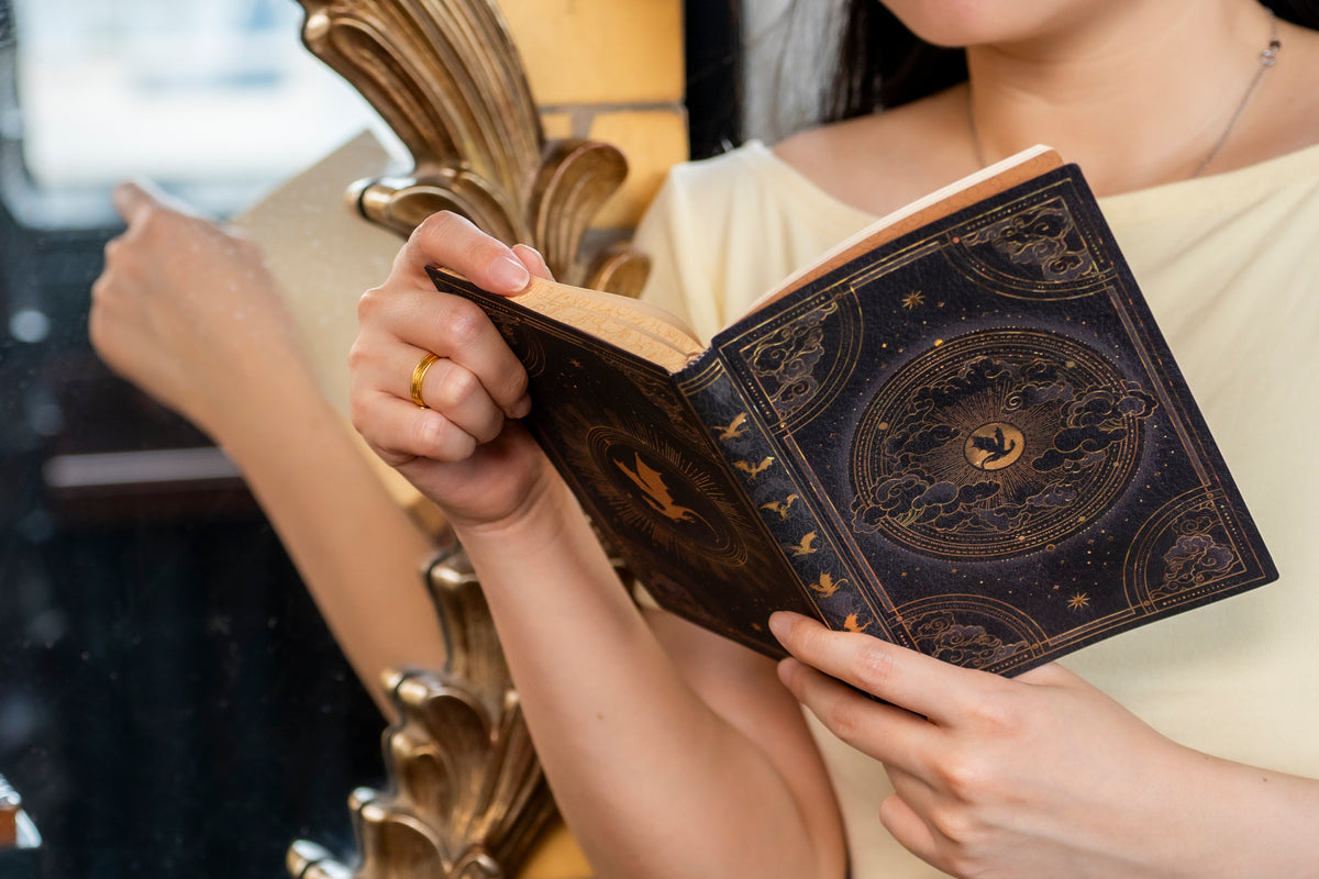 Paperblanks Shadows of Navarre Midi Softback Flexi Journal – Lined, 176 Pages – lifestyle image