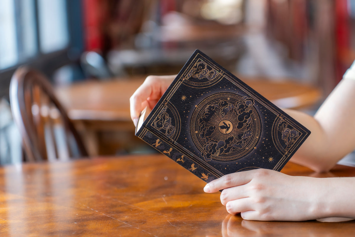 Paperblanks Shadows of Navarre Midi Softback Flexi Journal – Lined, 176 Pages – lifestyle image