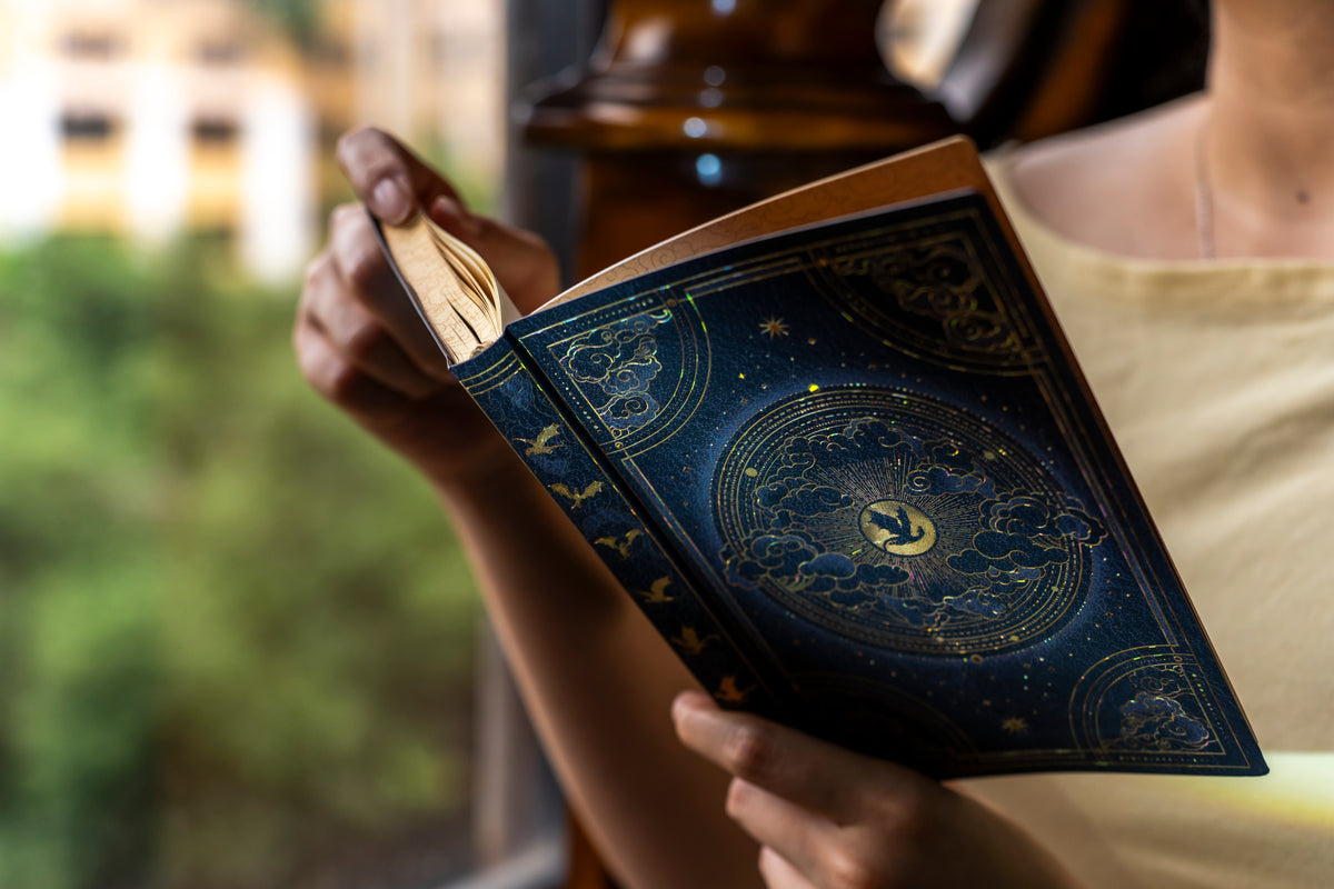 Paperblanks Shadows of Navarre Midi Softback Flexi Journal – Lined, 176 Pages – lifestyle image
