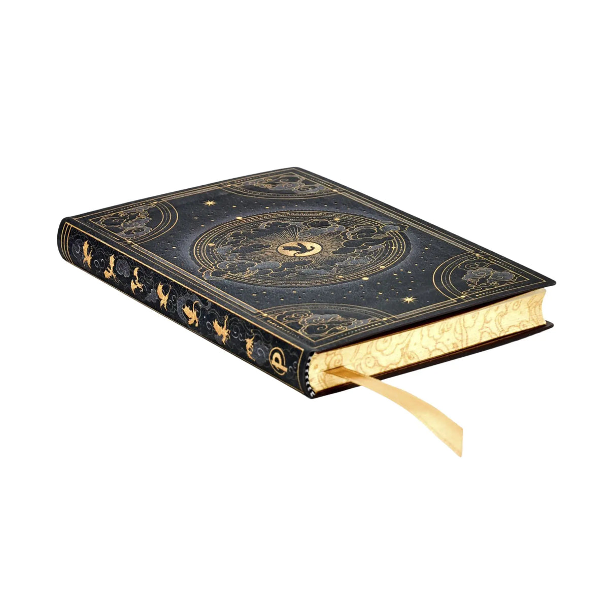 Paperblanks Shadows of Navarre Mini Softback Flexi Journal – Lined, 208 Pages – page edge