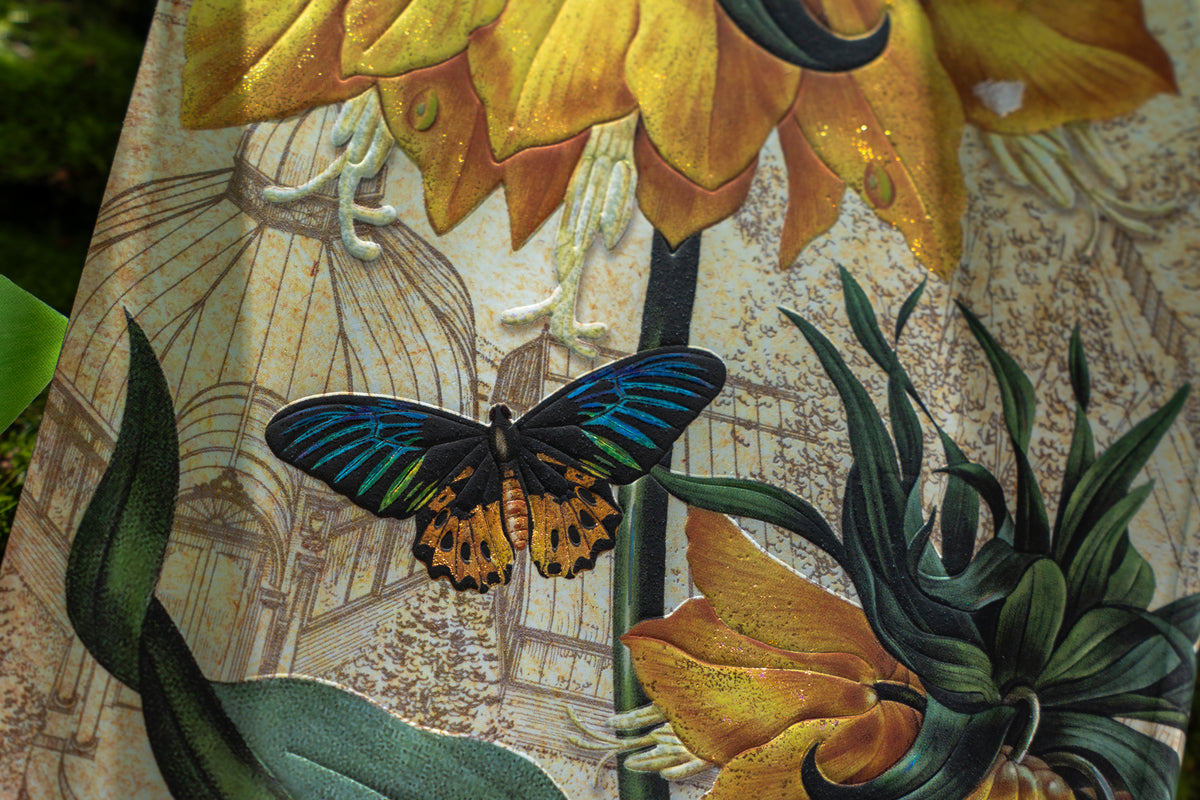 Paperblanks Golden Fritillaria Ultra Softback Flexi Journal – Plain, 176 Pages – lifestyle image