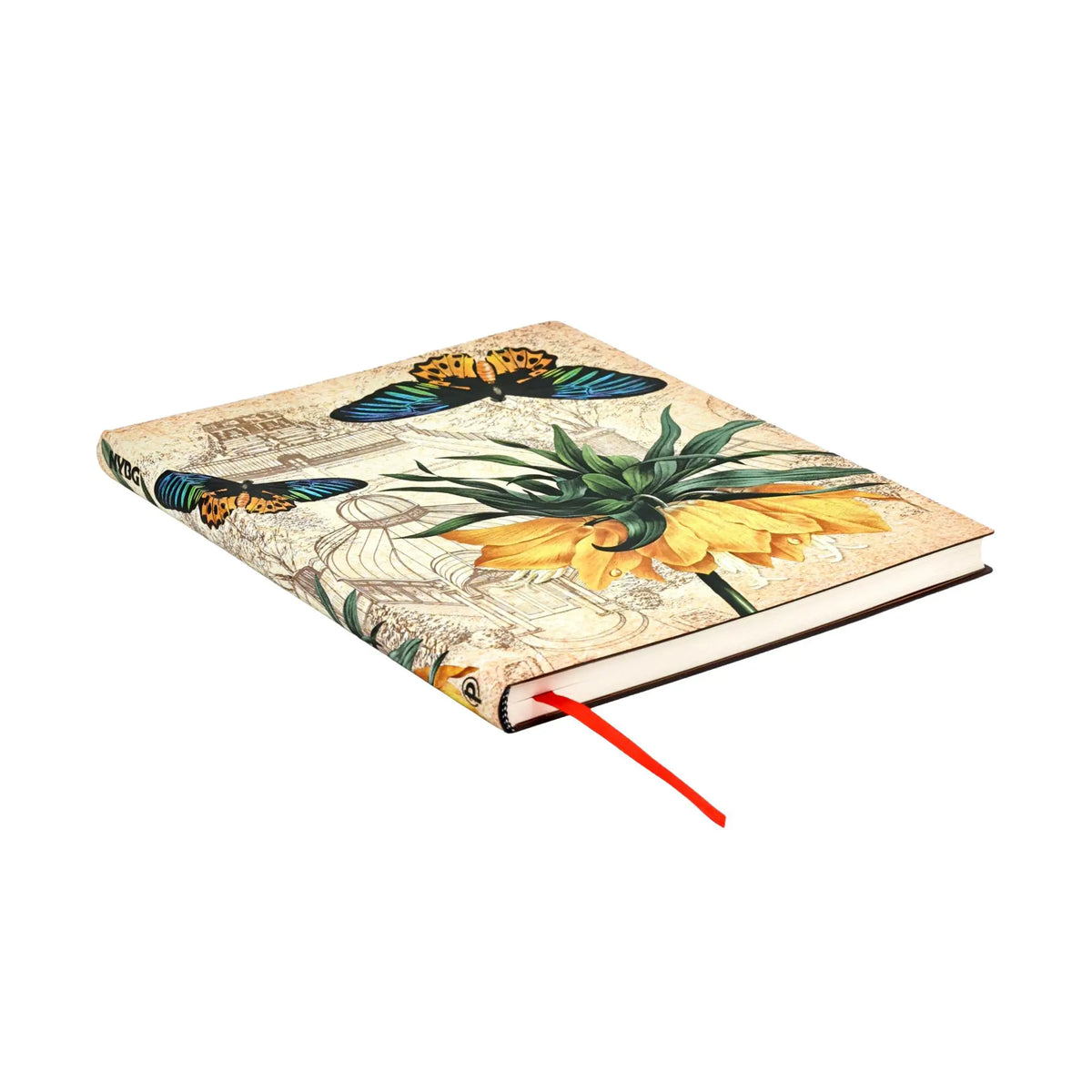 Paperblanks Golden Fritillaria Ultra Softback Flexi Journal – Plain, 176 Pages – page edge