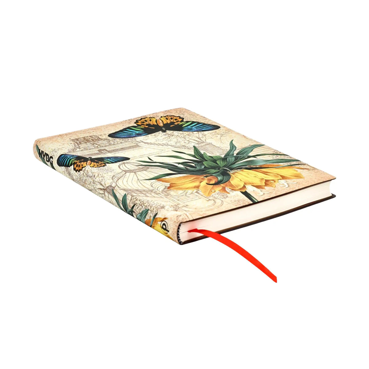 Paperblanks Golden Fritillaria Midi Softback Flexi Journal – Lined, 176 Pages – page edge