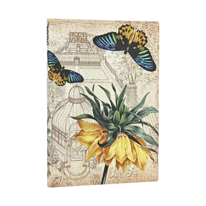 Paperblanks Golden Fritillaria Midi Softback Flexi Journal – Plain, 176 Pages – front cover