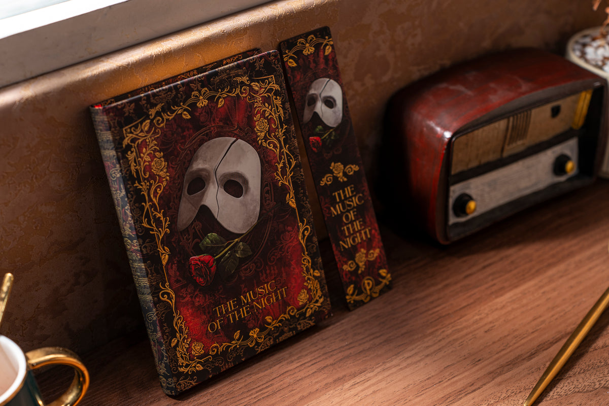 Paperblanks Masked Melody Bookmark – lifestyle image