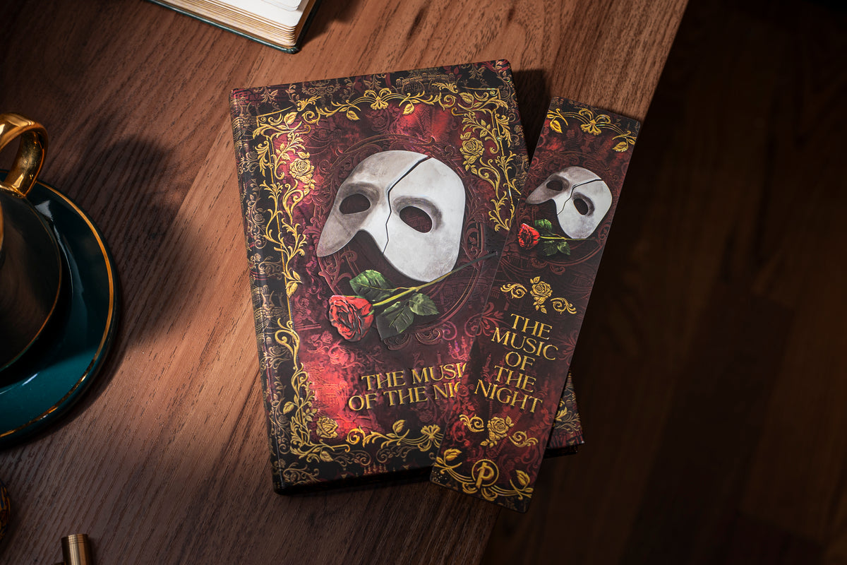 Paperblanks Masked Melody Bookmark – lifestyle image