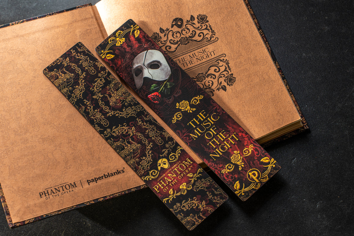 Paperblanks Masked Melody Bookmark – lifestyle image