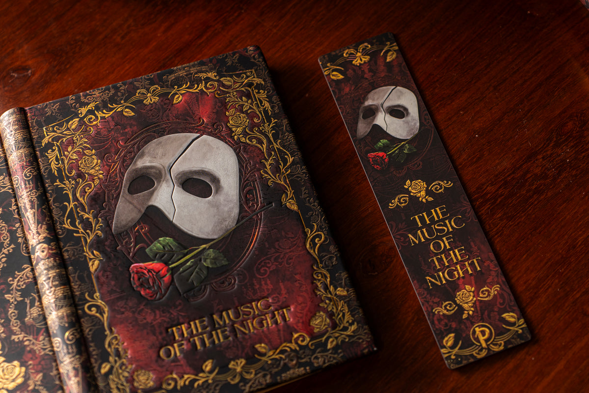 Paperblanks Masked Melody Bookmark – lifestyle image