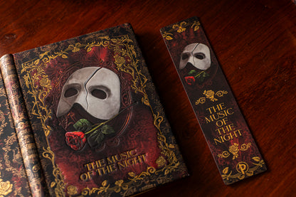 Paperblanks Masked Melody Bookmark – lifestyle image