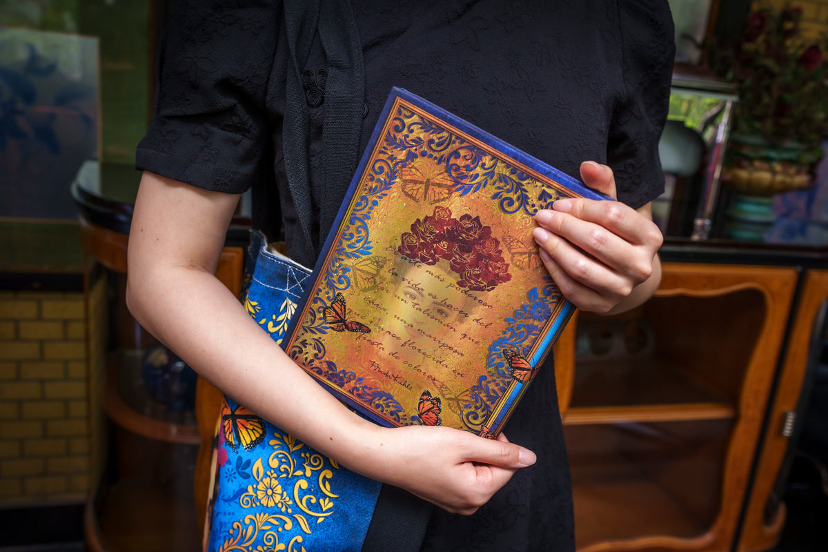 Paperblanks The Colourful Portrait Cotton Tote Bag – lifestyle image