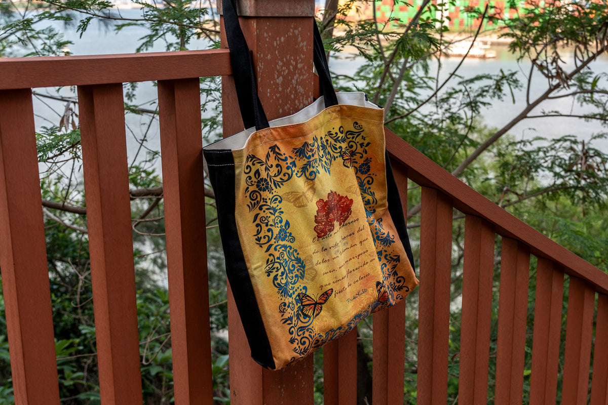 Paperblanks The Colourful Portrait Cotton Tote Bag – lifestyle image