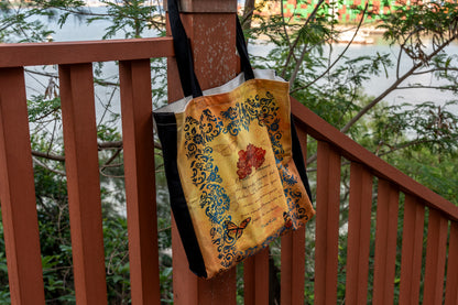 Paperblanks The Colourful Portrait Cotton Tote Bag – lifestyle image