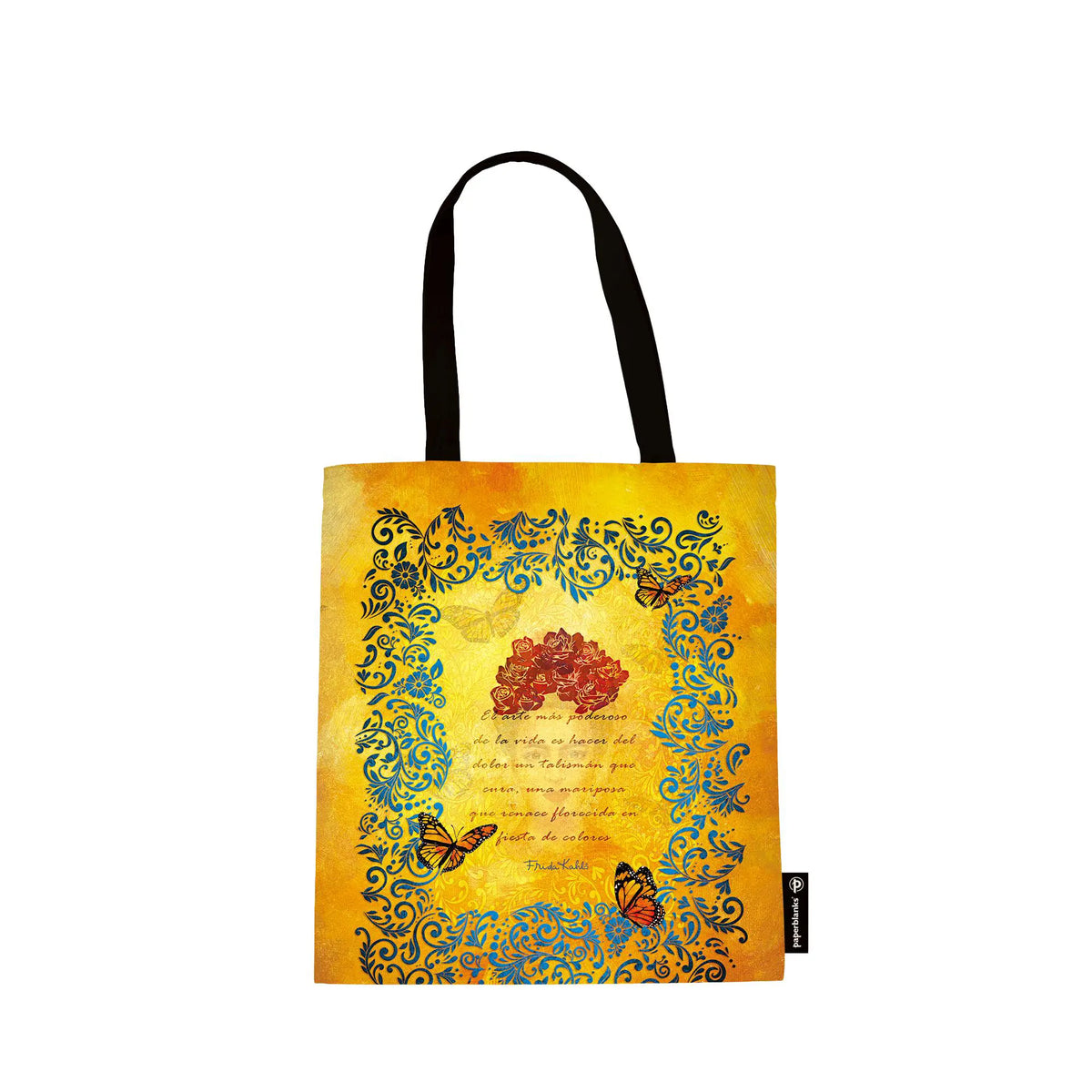 Paperblanks The Colourful Portrait Cotton Tote Bag – back view