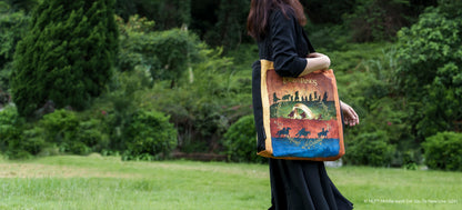 Paperblanks A Perilous Journey Tote Cotton Tote Bag – lifestyle image