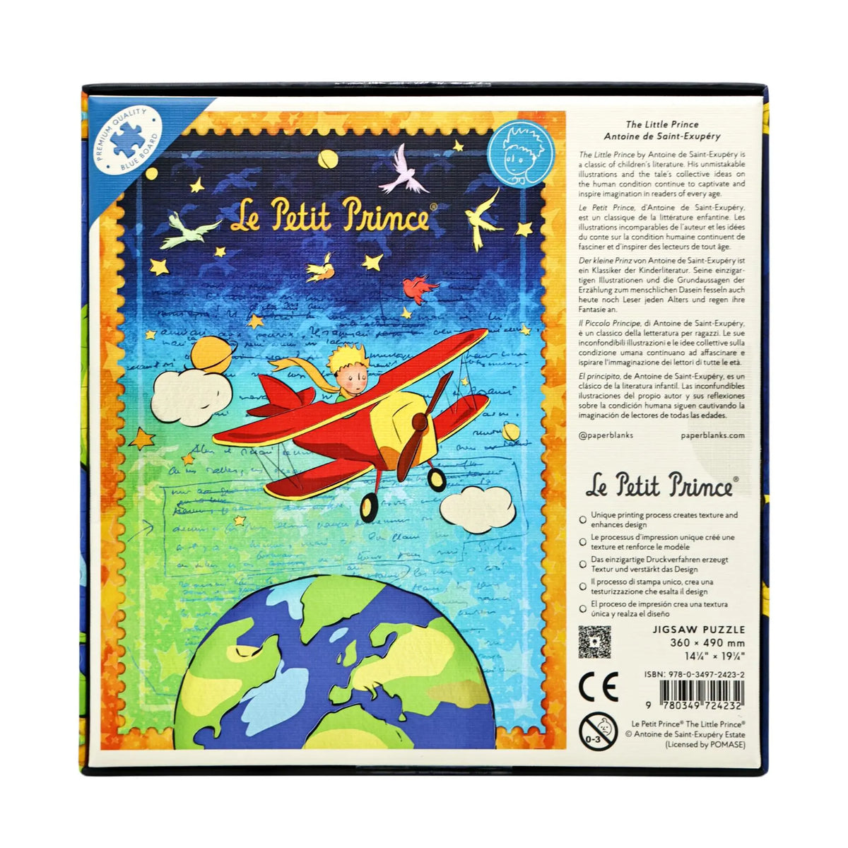 Paperblanks The Little Prince 500-Piece Jigsaw Puzzle – back view