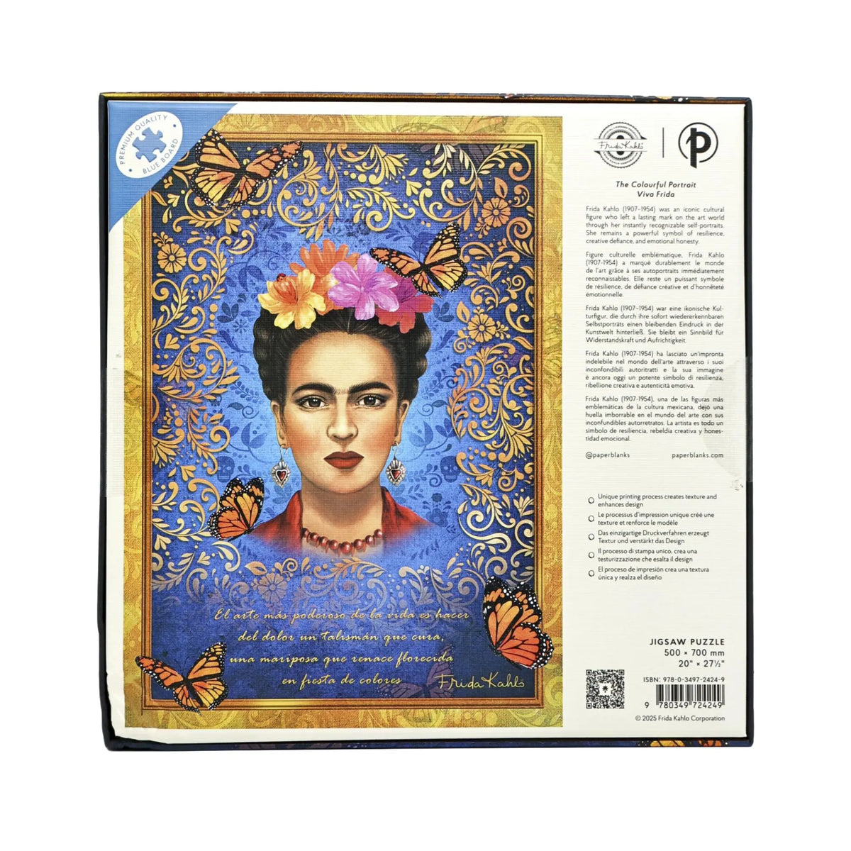 Paperblanks The Colourful Portrait 1000-Piece Jigsaw Puzzle – back view