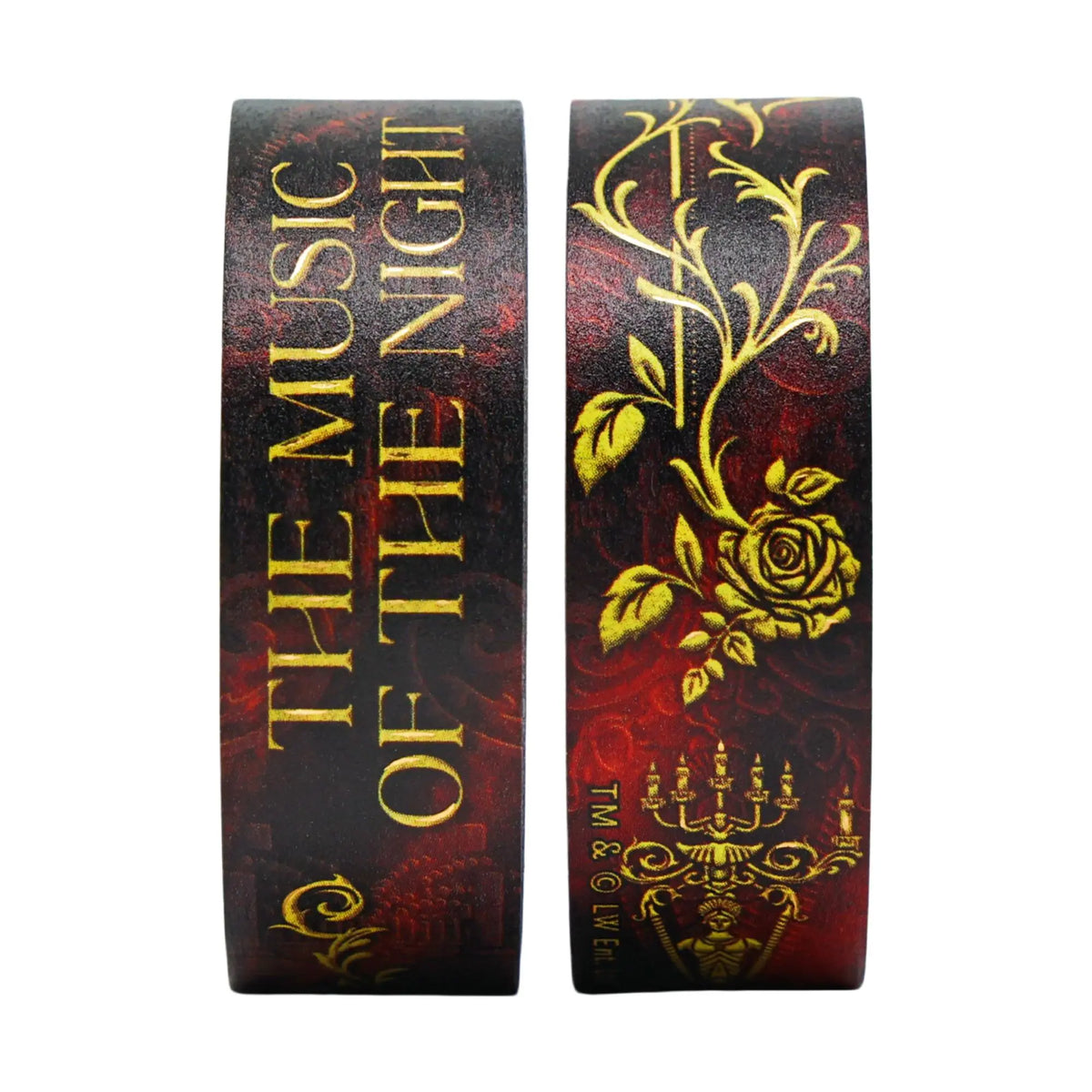 Paperblanks Masked Melody Washi Tape – Pack of 2 – angled view