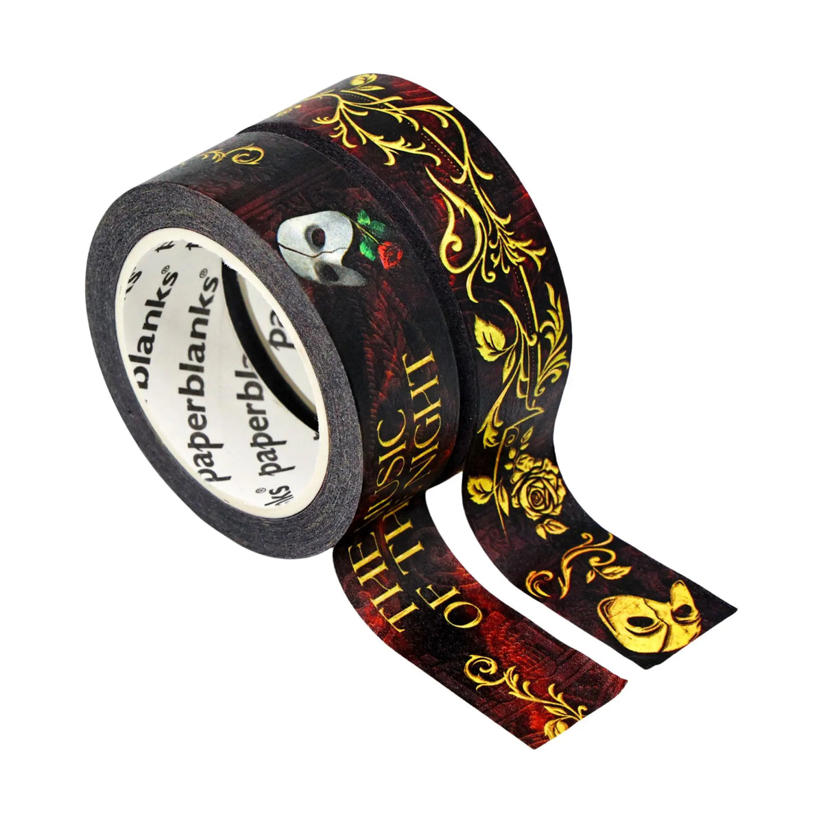 Paperblanks Masked Melody Washi Tape – Pack of 2 – front view