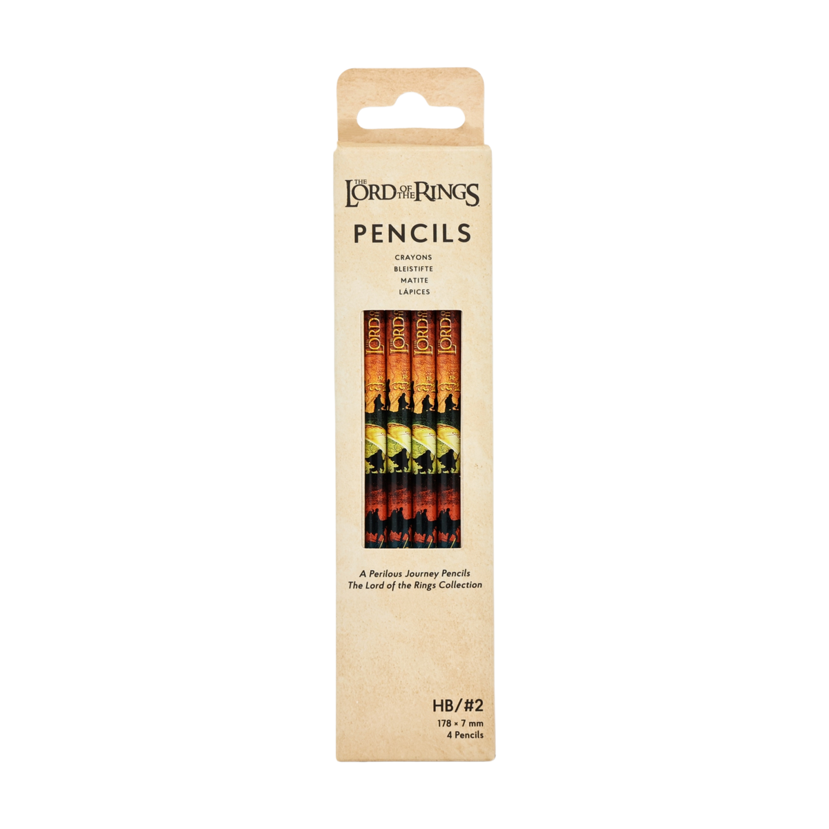 Paperblanks A Perilous Journey Pencils Pencils – Pack of 4 – front view