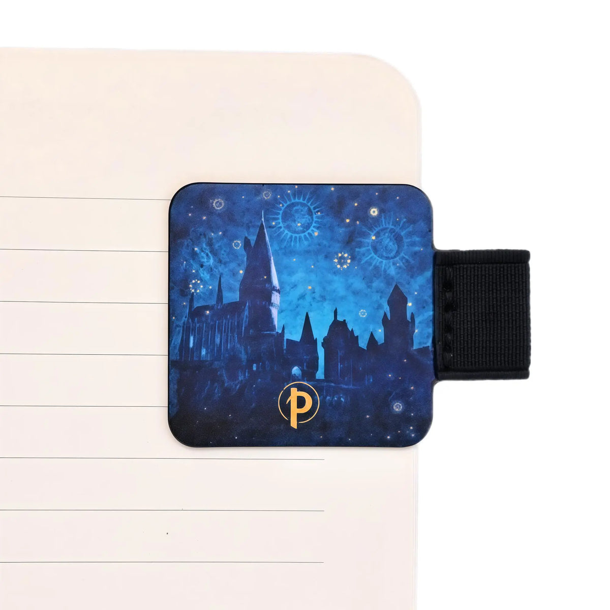 Paperblanks Legends of Hogwarts Pen Loop Pen Loop – angled view