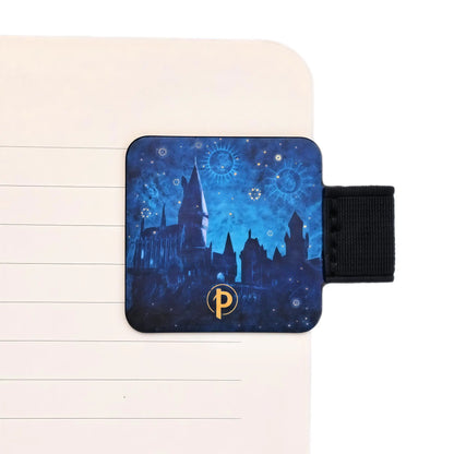 Paperblanks Legends of Hogwarts Pen Loop Pen Loop – angled view