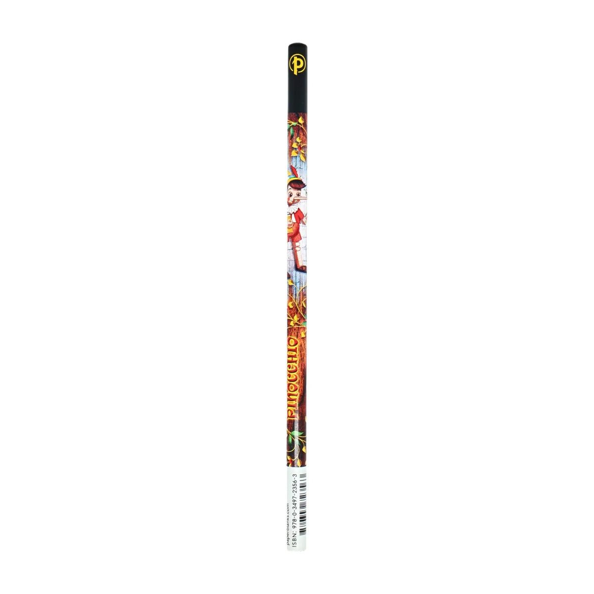 Paperblanks Carlo Collodi, Pinocchio Pencils – Pack of 4 – side view