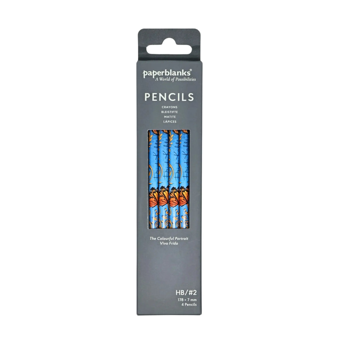 Paperblanks The Colourful Portrait Pencils – Pack of 4 – front view