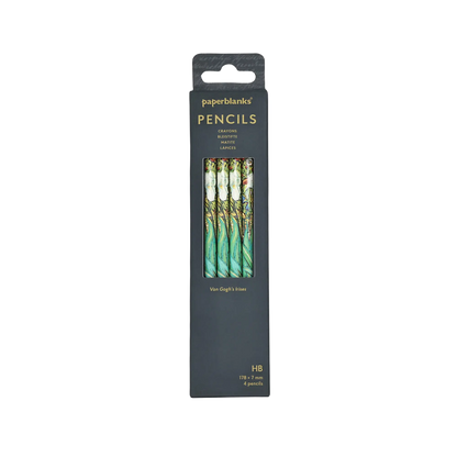 Paperblanks Van Gogh’s Irises Pencils – Pack of 4 – front view