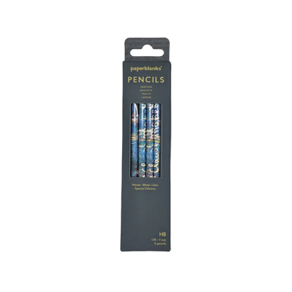 Paperblanks Monet, Water Lilies Pencils – Pack of 4 – front view