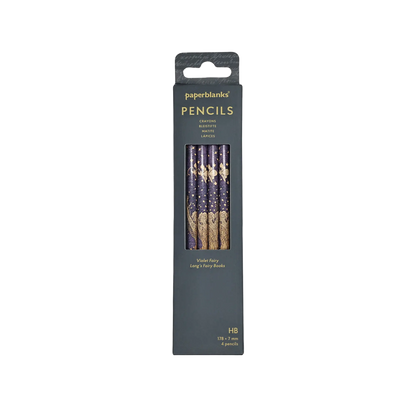 Paperblanks Violet Fairy Pencils – Pack of 4 – front view