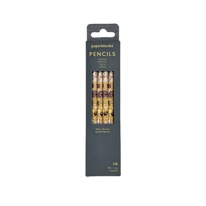 Paperblanks Klimt, The Kiss Pencils – Pack of 4 – front view