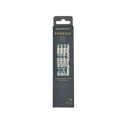 Paperblanks Vault of the Milan Cathedral Pencils – Pack of 4 – front view