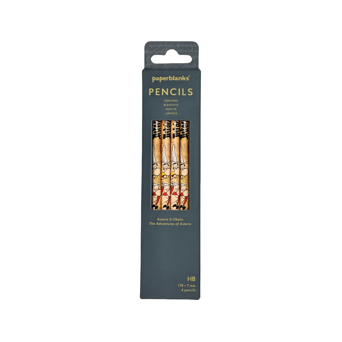 Paperblanks Asterix & Obelix Pencils – Pack of 4 – front view
