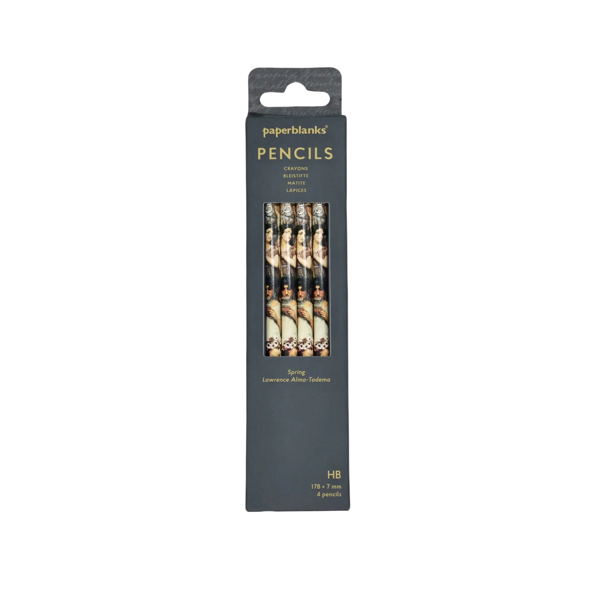 Paperblanks Spring Pencils – Pack of 4 – front view