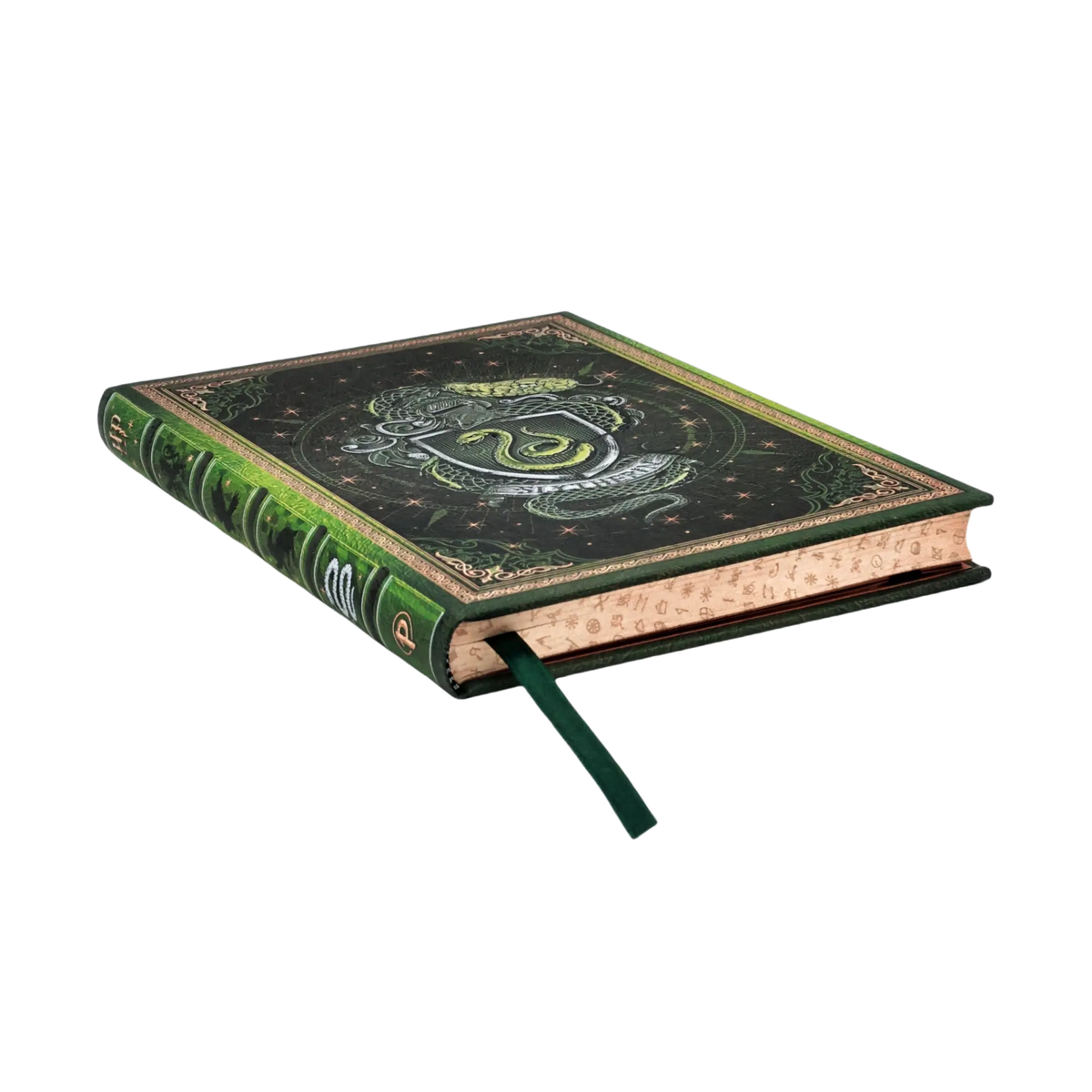 Paperblanks Slytherin Journal Midi Hardback Journal – Plain, 144 Pages – page edge