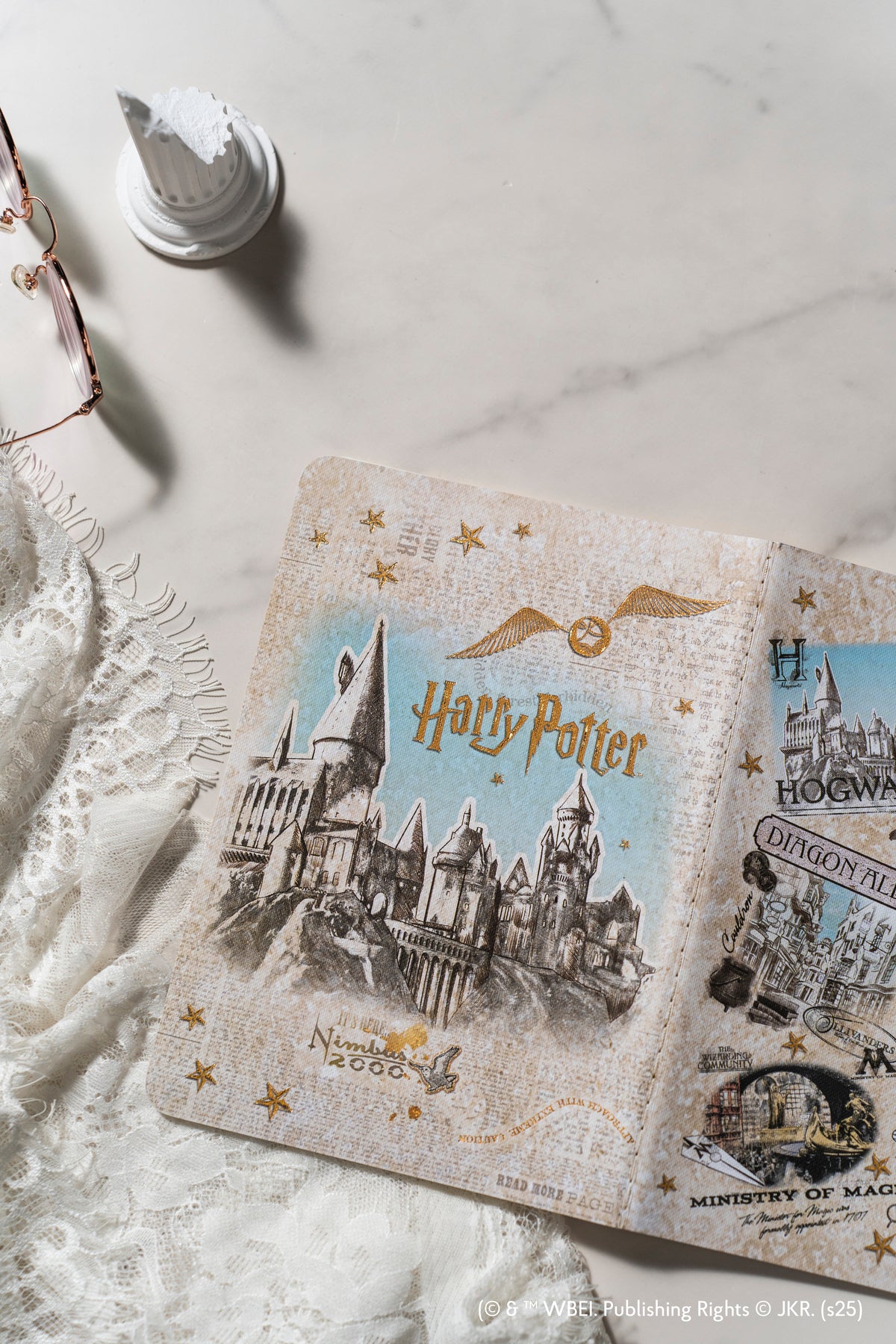 Paperblanks The Wizarding World Notebook A4 Cahier Notebook – Lined – lifestyle image
